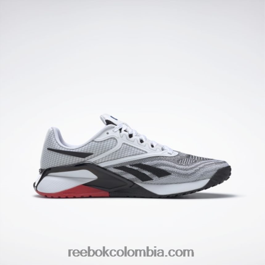 mujer ftwr blanco/núcleo negro/vector rojo zapatillas de entrenamiento nano x2 para mujer Reebok D260LP188