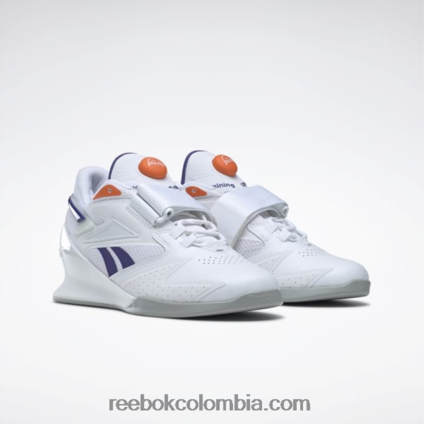 mujer ftwr blanco/púrpura intenso/naranja aplastante s23-r zapatos de levantamiento de pesas para mujer legacy lifter iii Reebok D260LP132