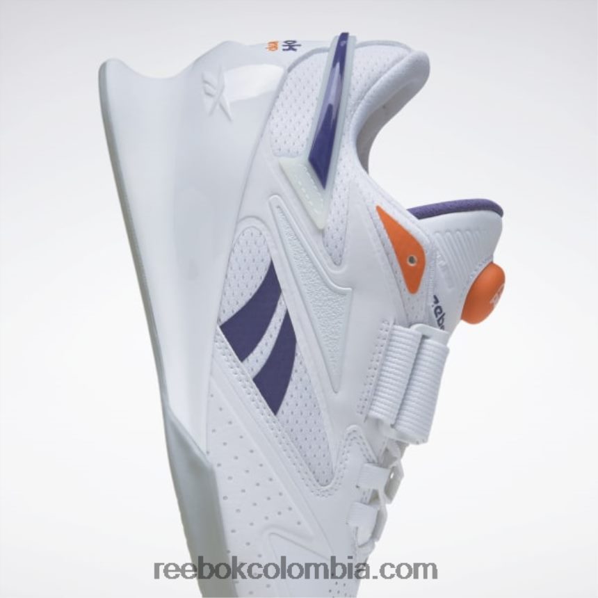 mujer ftwr blanco/púrpura intenso/naranja aplastante s23-r zapatos de levantamiento de pesas para mujer legacy lifter iii Reebok D260LP132