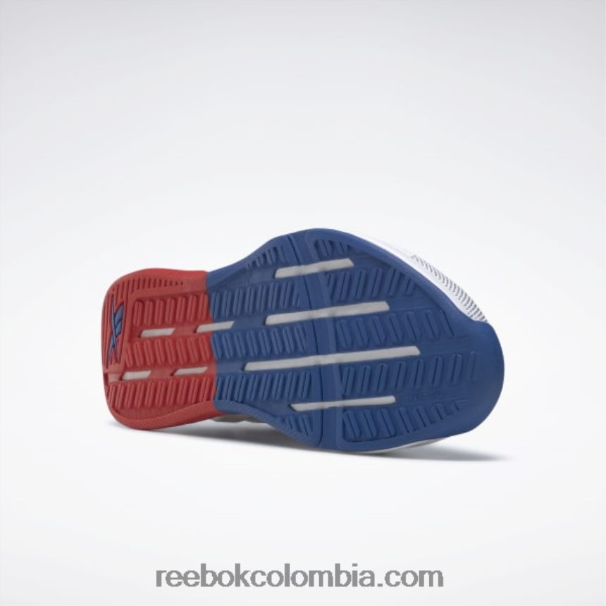 mujer ftwr blanco/vector azul/vector rojo zapatillas de entrenamiento nanoflex tr 2.0 mujer Reebok D260LP183