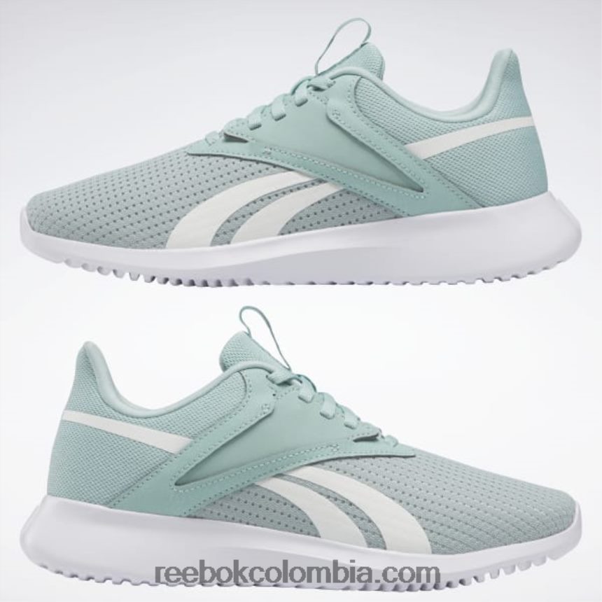 mujer gris mar/gris puro 1/plata mate zapatos de entrenamiento fluxlite mujer Reebok D260LP160