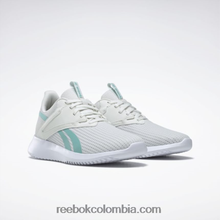 mujer gris puro 1/verde azulado semiclásico zapatos de entrenamiento fluxlite mujer Reebok D260LP270