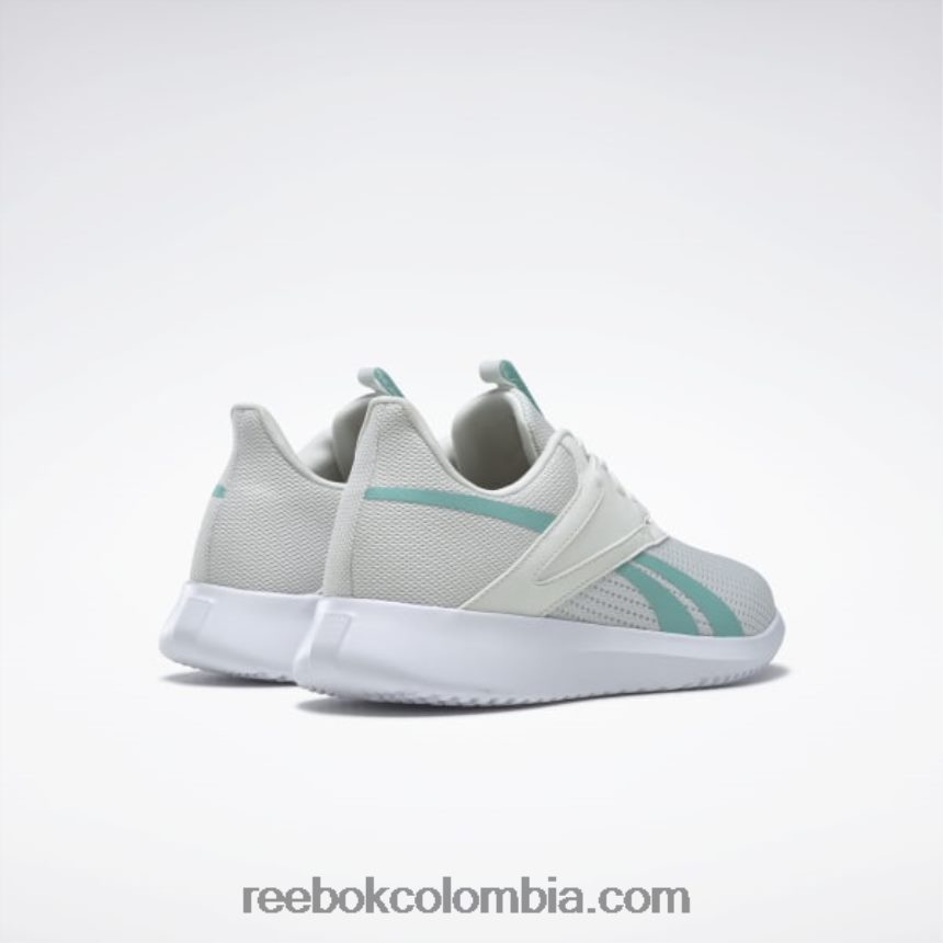 mujer gris puro 1/verde azulado semiclásico zapatos de entrenamiento fluxlite mujer Reebok D260LP270
