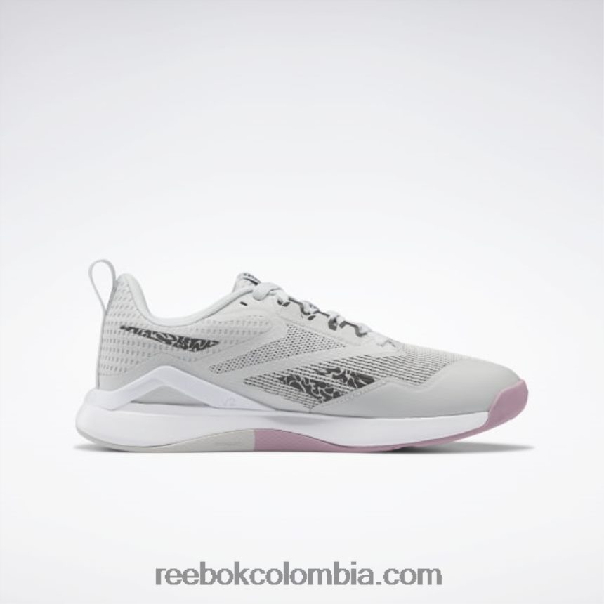 mujer gris puro 2/ftwr blanco/núcleo negro zapatillas de entrenamiento nanoflex tr 2.0 mujer Reebok D260LP161