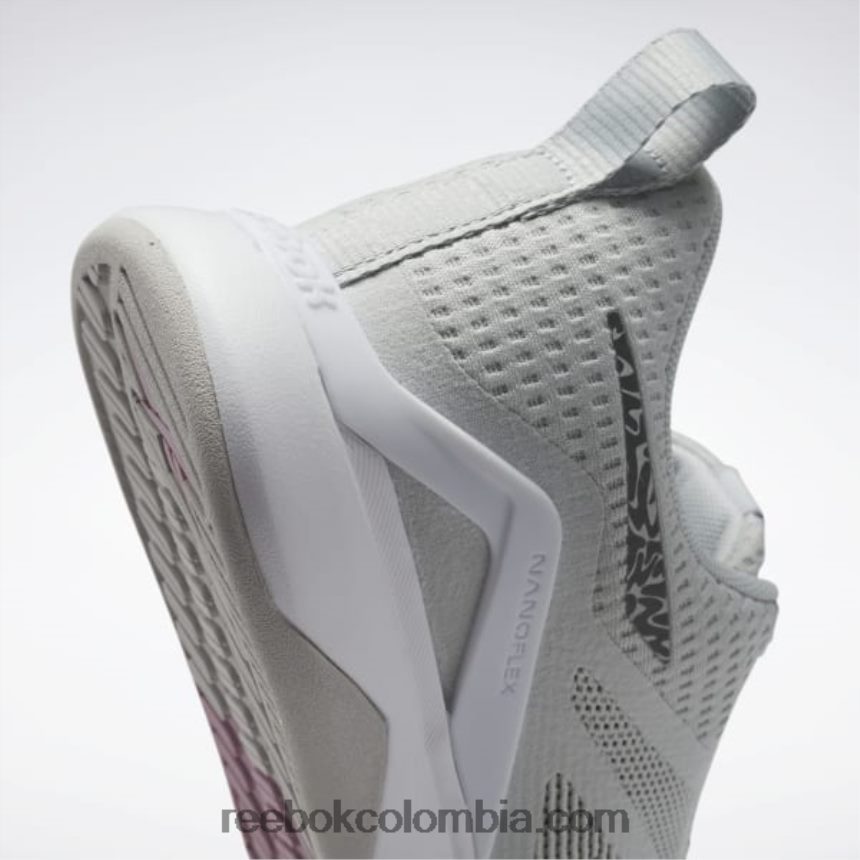 mujer gris puro 2/ftwr blanco/núcleo negro zapatillas de entrenamiento nanoflex tr 2.0 mujer Reebok D260LP161