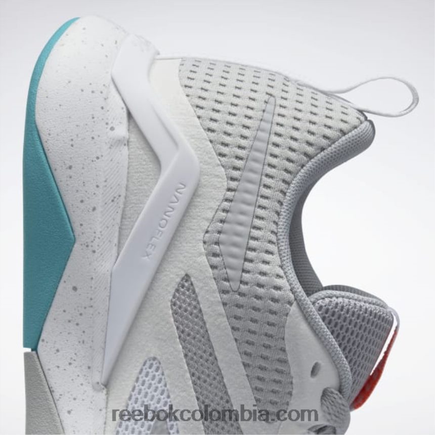 mujer gris puro 3/ftwr blanco/verde azulado clásico zapatillas de entrenamiento nanoflex tr 2.0 mujer Reebok D260LP90