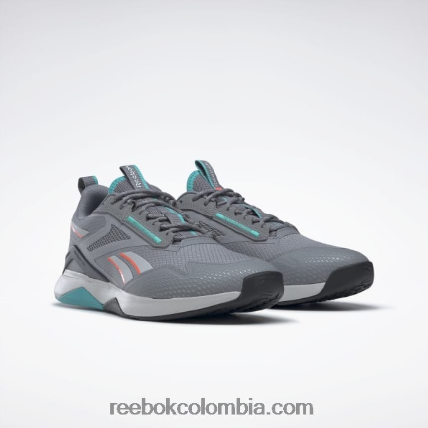mujer gris puro 5/gris puro 2/verde azulado clásico zapatillas de entrenamiento mujer nanoflex adventure tr Reebok D260LP952