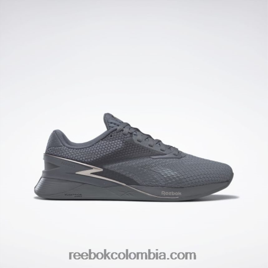 mujer gris puro 6/gris puro 7/taupe met s23 zapatos de mujer nano x3 Reebok D260LP18