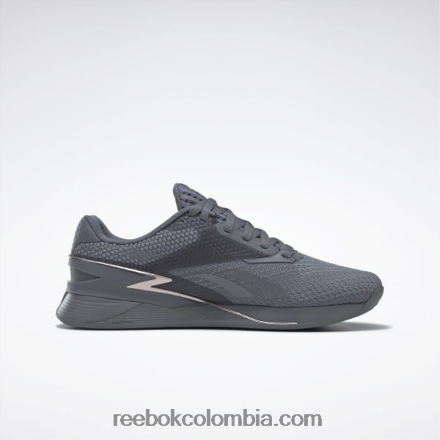 mujer gris puro 6/gris puro 7/taupe met s23 zapatos de mujer nano x3 Reebok D260LP18