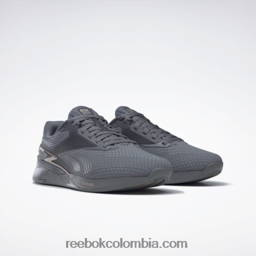 mujer gris puro 6/gris puro 7/taupe met s23 zapatos de mujer nano x3 Reebok D260LP18