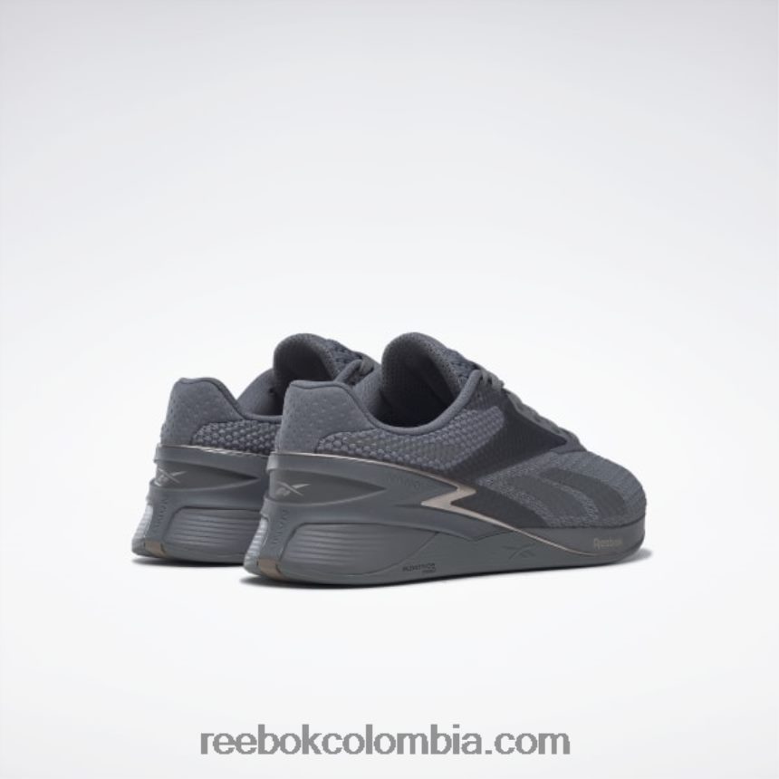 mujer gris puro 6/gris puro 7/taupe met s23 zapatos de mujer nano x3 Reebok D260LP18