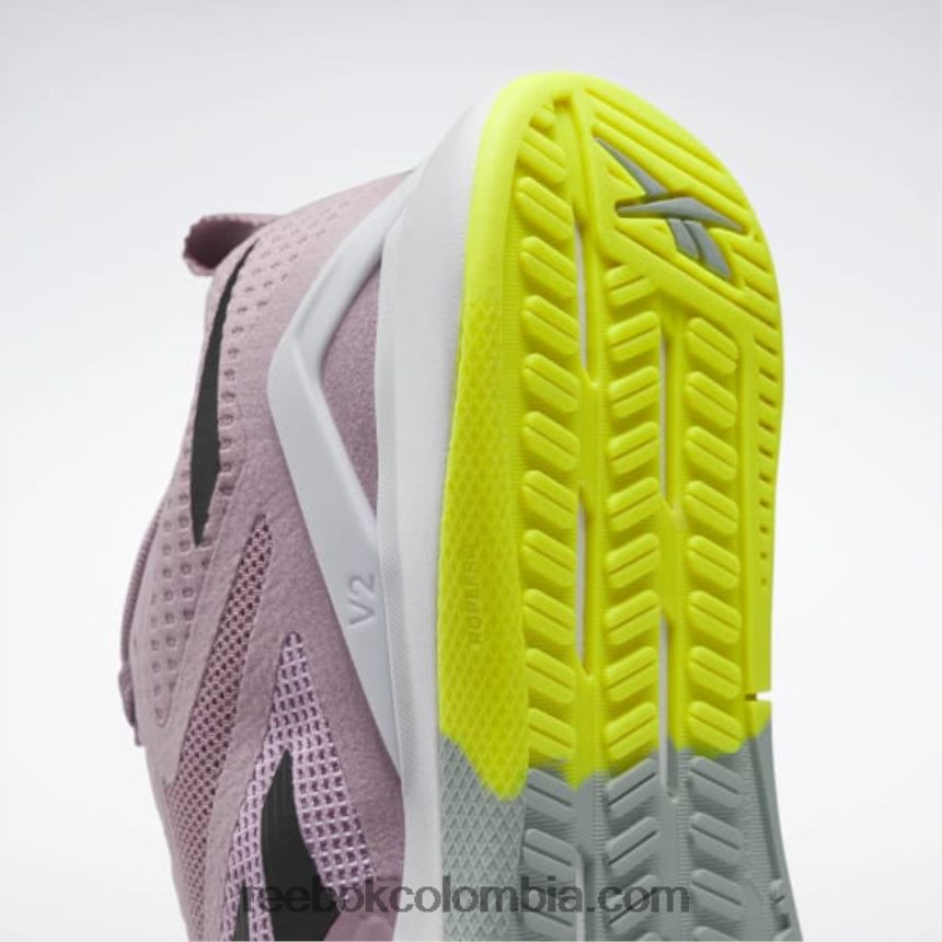 mujer lila infundido/negro núcleo/gris marino zapatillas de entrenamiento nanoflex tr 2.0 mujer Reebok D260LP196