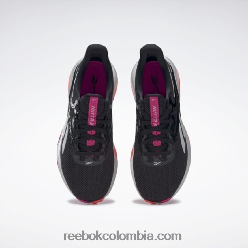 mujer negro básico/gris puro 2/rosa orgulloso zapatillas de entrenamiento hiit tr 3 mujer Reebok D260LP190