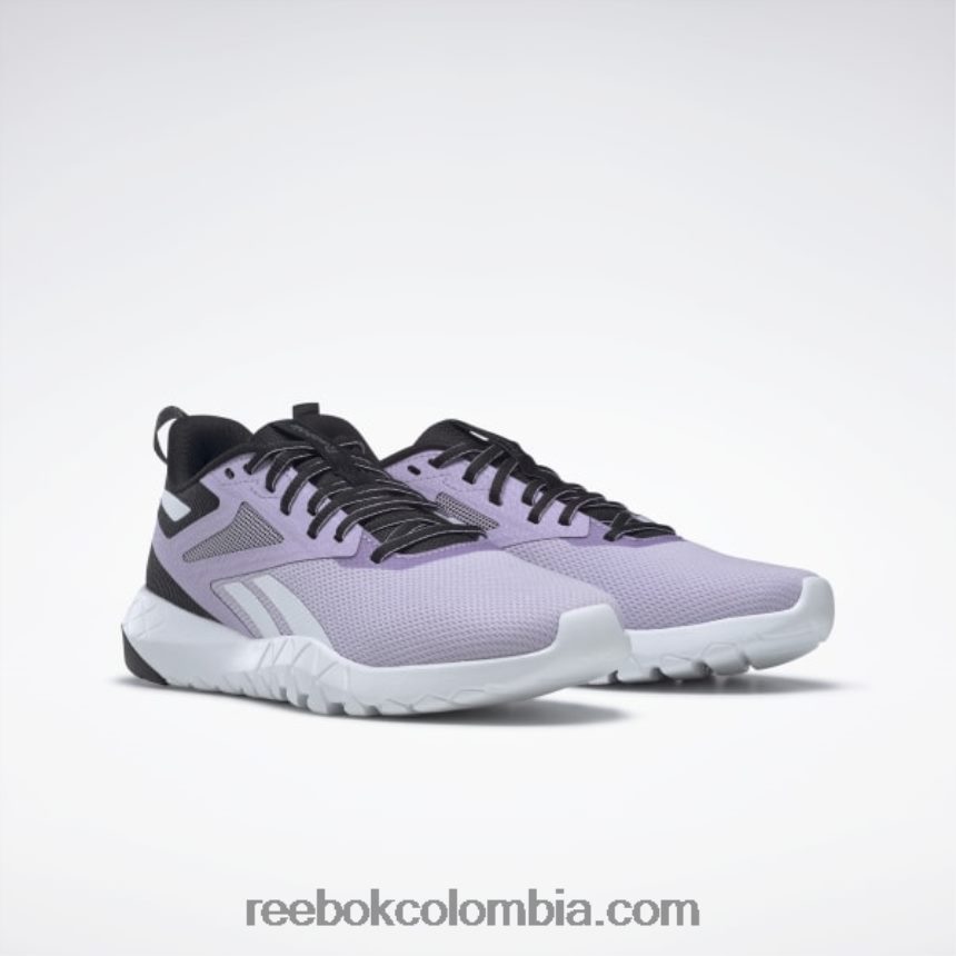 mujer negro central/oasis morado/blanco ftwr zapatillas de entrenamiento flexagon force 4 mujer Reebok D260LP215