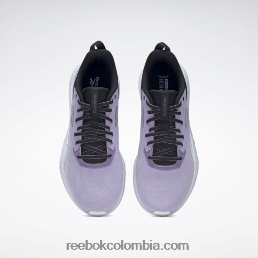 mujer negro central/oasis morado/blanco ftwr zapatillas de entrenamiento flexagon force 4 mujer Reebok D260LP215