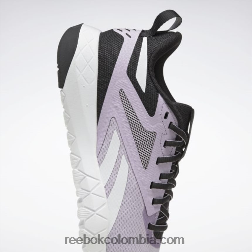 mujer negro central/oasis morado/blanco ftwr zapatillas de entrenamiento flexagon force 4 mujer Reebok D260LP215