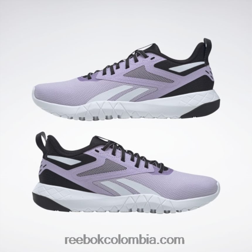 mujer negro central/oasis morado/blanco ftwr zapatillas de entrenamiento flexagon force 4 mujer Reebok D260LP215