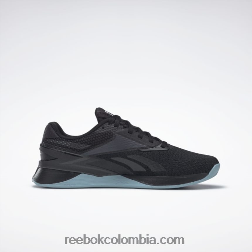 mujer negro núcleo/azul perla/ftwr blanco zapatos de mujer nano x3 Reebok D260LP53
