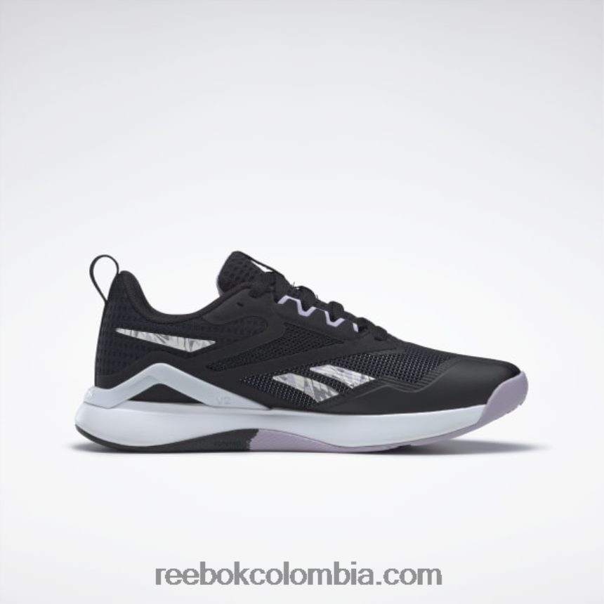 mujer negro núcleo/blanco ftwr/oasis morado zapatillas de entrenamiento nanoflex tr 2.0 mujer Reebok D260LP136