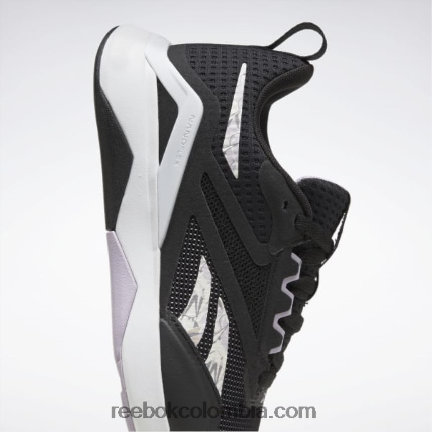 mujer negro núcleo/blanco ftwr/oasis morado zapatillas de entrenamiento nanoflex tr 2.0 mujer Reebok D260LP136