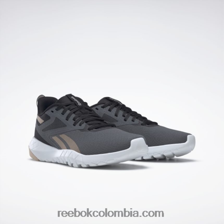 mujer negro núcleo/gris puro 7/sleek met zapatillas de entrenamiento flexagon force 4 mujer Reebok D260LP221