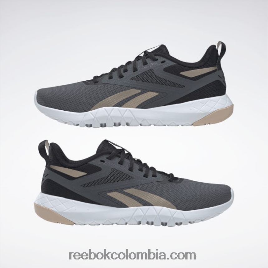 mujer negro núcleo/gris puro 7/sleek met zapatillas de entrenamiento flexagon force 4 mujer Reebok D260LP221