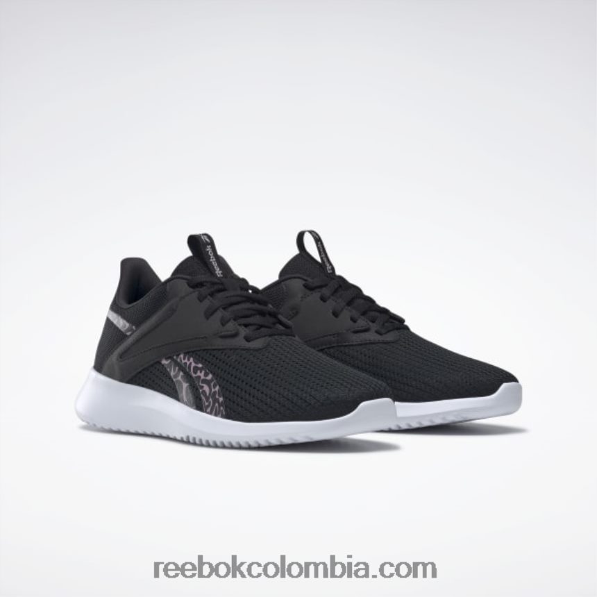 mujer negro núcleo/lila infundido/cuarzo met zapatos de entrenamiento fluxlite mujer Reebok D260LP933