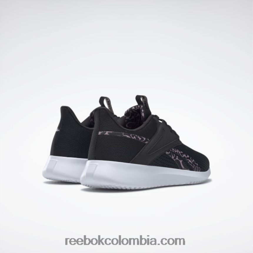 mujer negro núcleo/lila infundido/cuarzo met zapatos de entrenamiento fluxlite mujer Reebok D260LP933