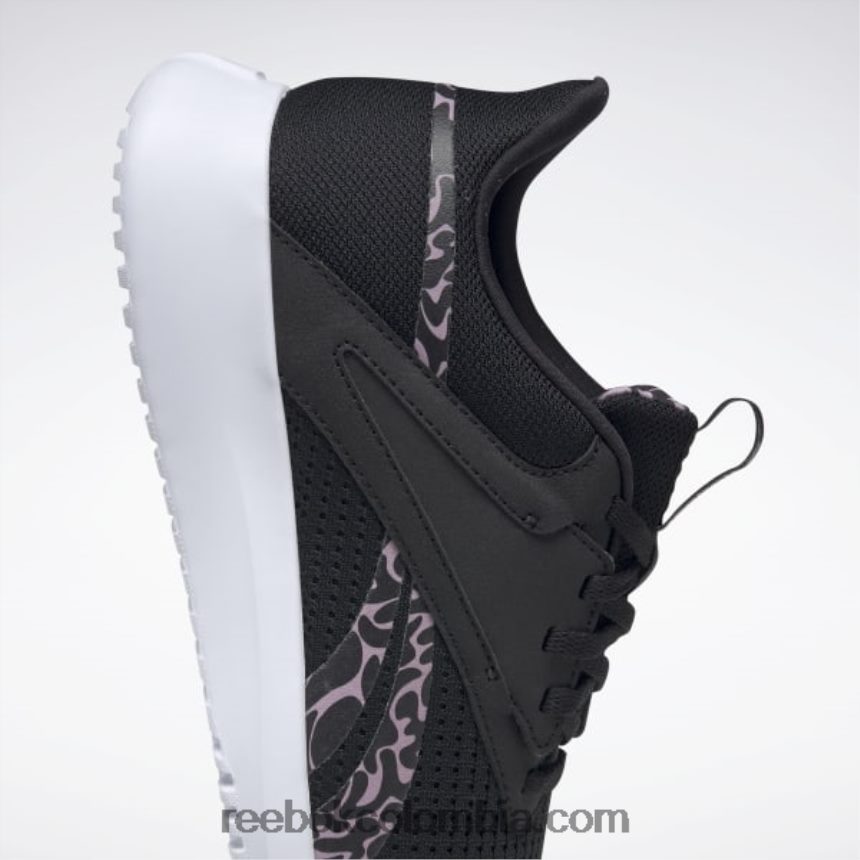 mujer negro núcleo/lila infundido/cuarzo met zapatos de entrenamiento fluxlite mujer Reebok D260LP933
