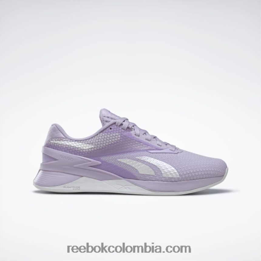 mujer oasis púrpura/gris frío/azul vectorial zapatos de mujer nano x3 Reebok D260LP235