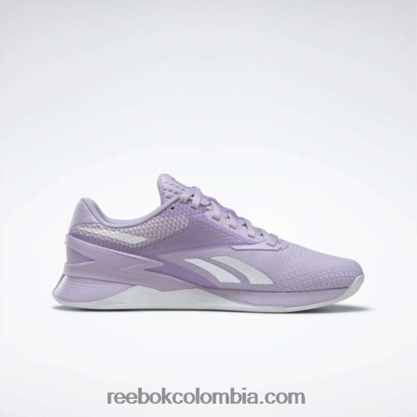 mujer oasis púrpura/gris frío/azul vectorial zapatos de mujer nano x3 Reebok D260LP235