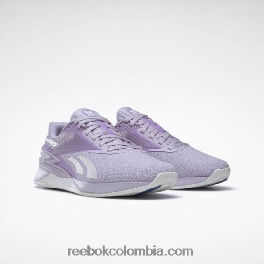 mujer oasis púrpura/gris frío/azul vectorial zapatos de mujer nano x3 Reebok D260LP235