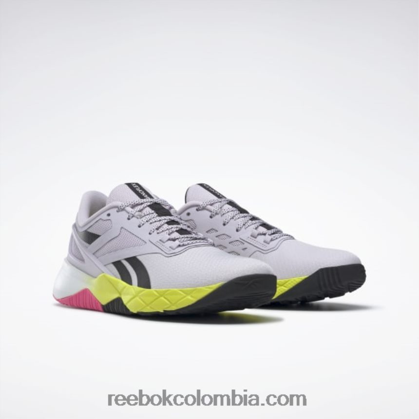 mujer resplandor de cuarzo/núcleo negro/rosa atómico zapatillas de entrenamiento nanoflex tr mujer Reebok D260LP470