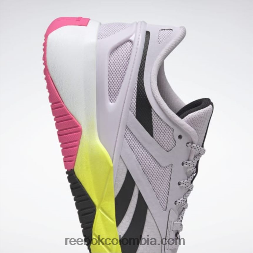 mujer resplandor de cuarzo/núcleo negro/rosa atómico zapatillas de entrenamiento nanoflex tr mujer Reebok D260LP470