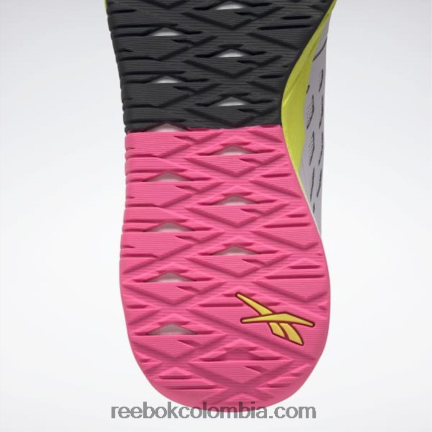 mujer resplandor de cuarzo/núcleo negro/rosa atómico zapatillas de entrenamiento nanoflex tr mujer Reebok D260LP470