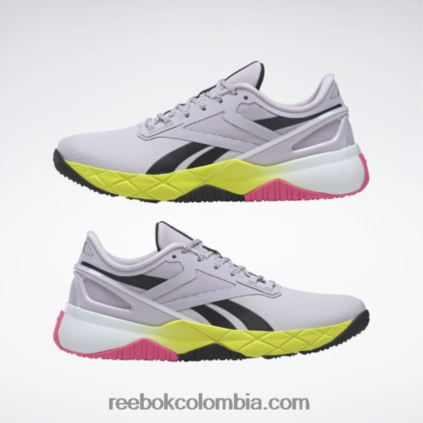 mujer resplandor de cuarzo/núcleo negro/rosa atómico zapatillas de entrenamiento nanoflex tr mujer Reebok D260LP470