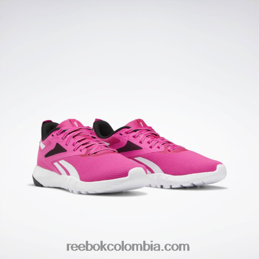 mujer rosa orgulloso/negro central/blanco ftwr zapatillas de entrenamiento flexagon force 4 mujer Reebok D260LP341