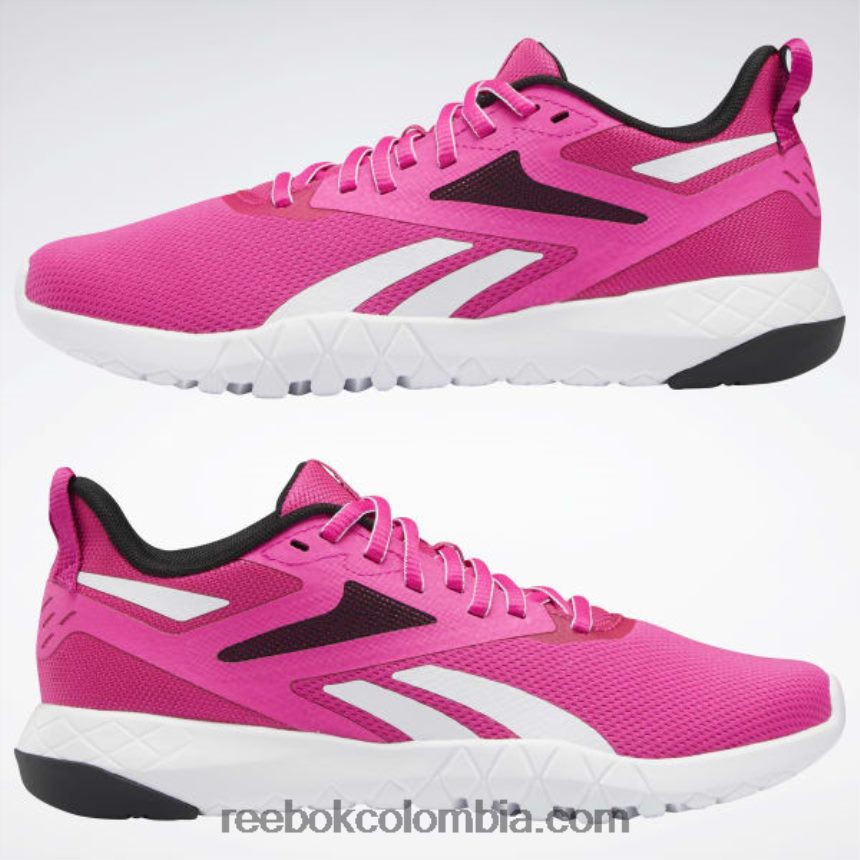 mujer rosa orgulloso/negro central/blanco ftwr zapatillas de entrenamiento flexagon force 4 mujer Reebok D260LP341