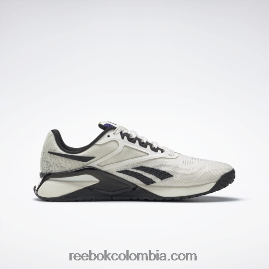 mujer tiza/núcleo negro/púrpura intenso zapatillas de entrenamiento mujer nano x2 les mills Reebok D260LP115