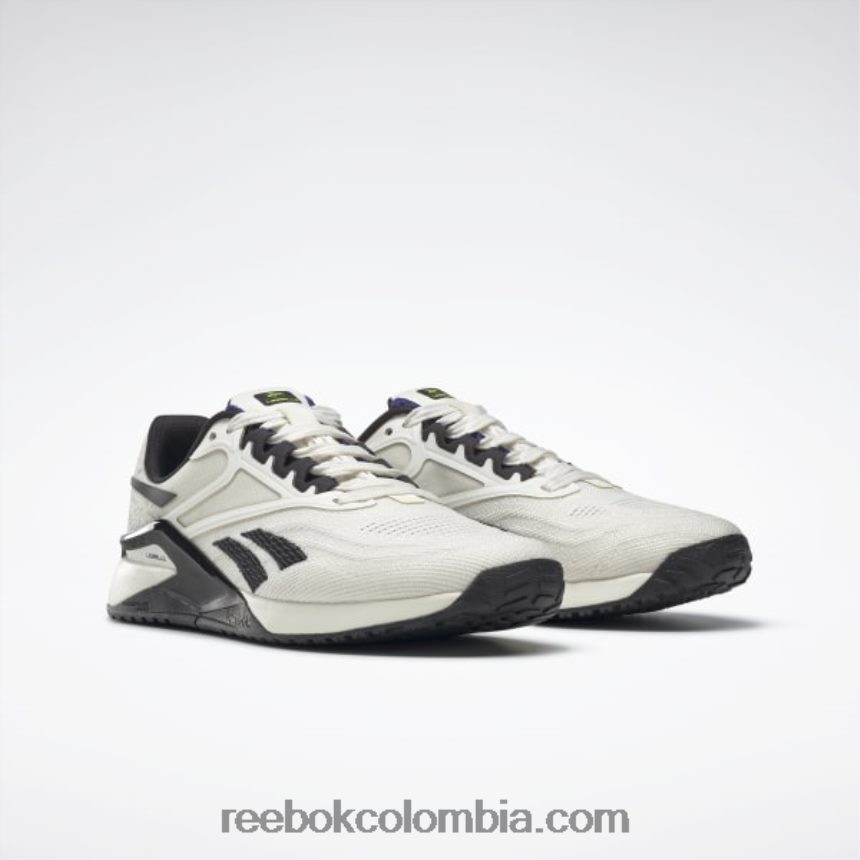 mujer tiza/núcleo negro/púrpura intenso zapatillas de entrenamiento mujer nano x2 les mills Reebok D260LP115