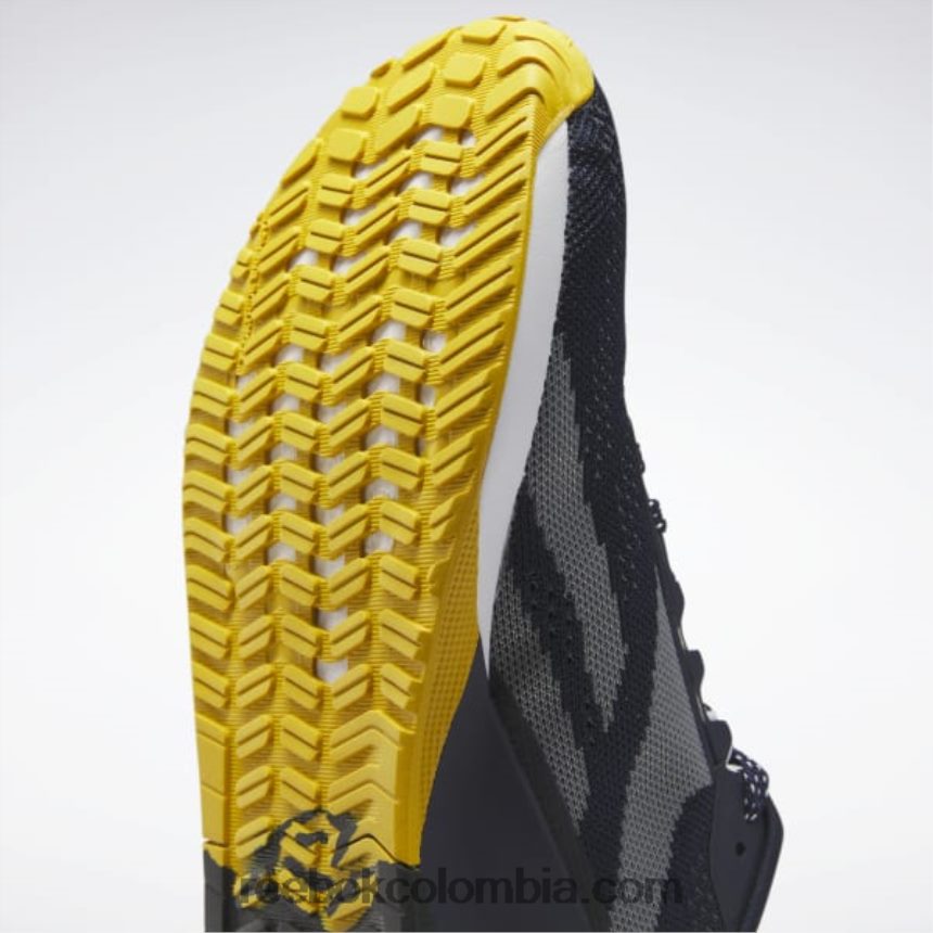 mujer vector azul marino/ocre brillante/núcleo negro zapatillas de entrenamiento nano x1 para mujer Reebok D260LP934