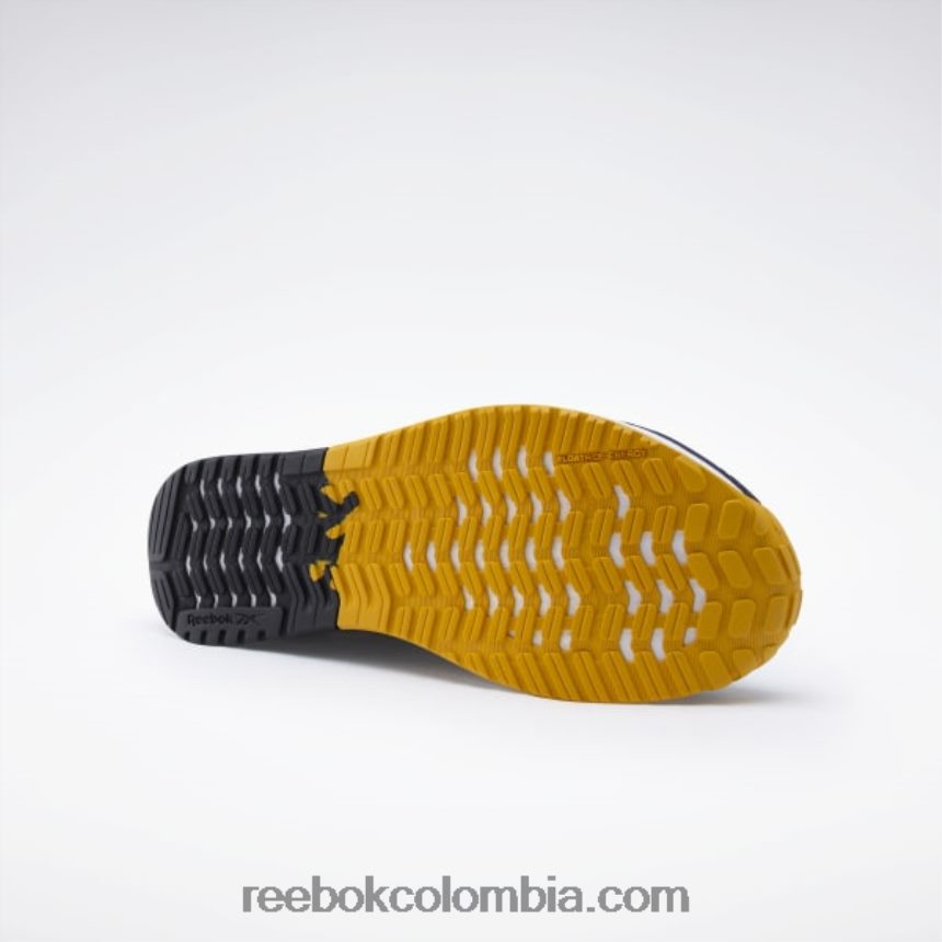 mujer vector azul marino/ocre brillante/núcleo negro zapatillas de entrenamiento nano x1 para mujer Reebok D260LP934