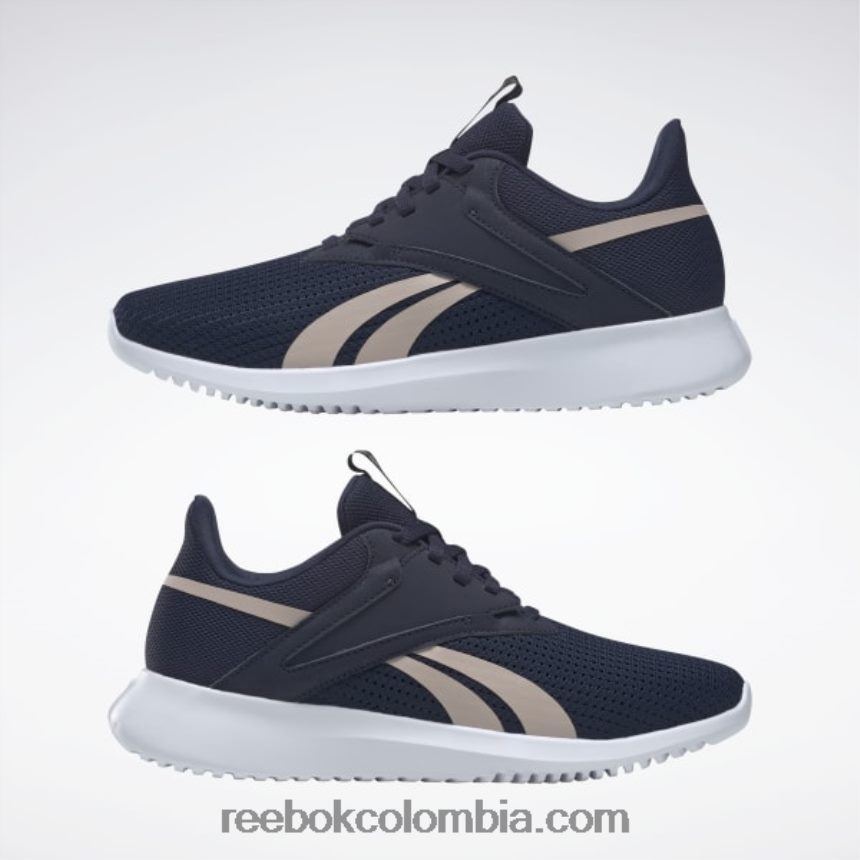 mujer vector azul marino/oro rosa zapatos de entrenamiento fluxlite mujer Reebok D260LP165