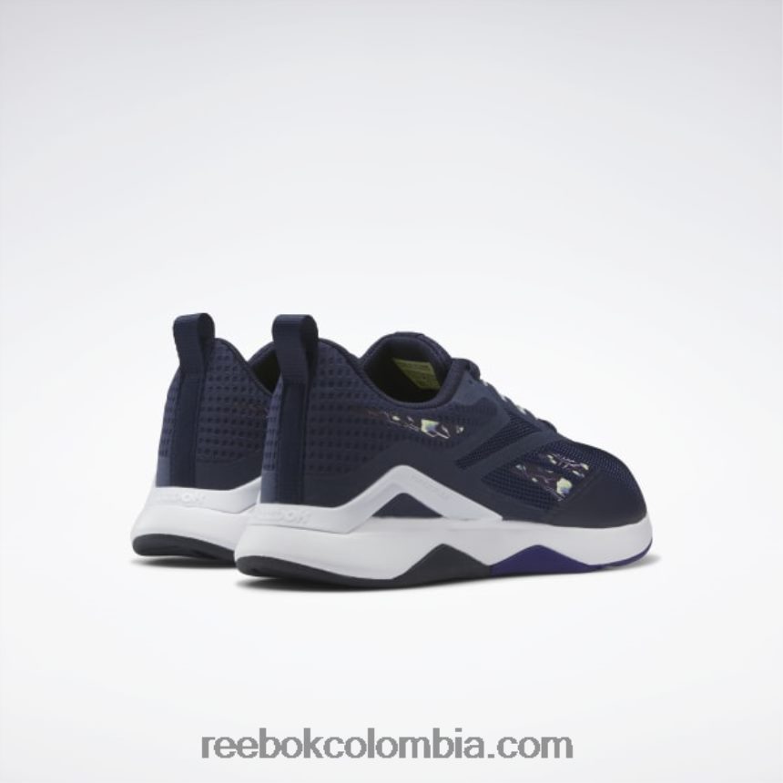 mujer vector azul marino/púrpura negrita/gris costero zapatillas de entrenamiento nanoflex tr 2.0 mujer Reebok D260LP202