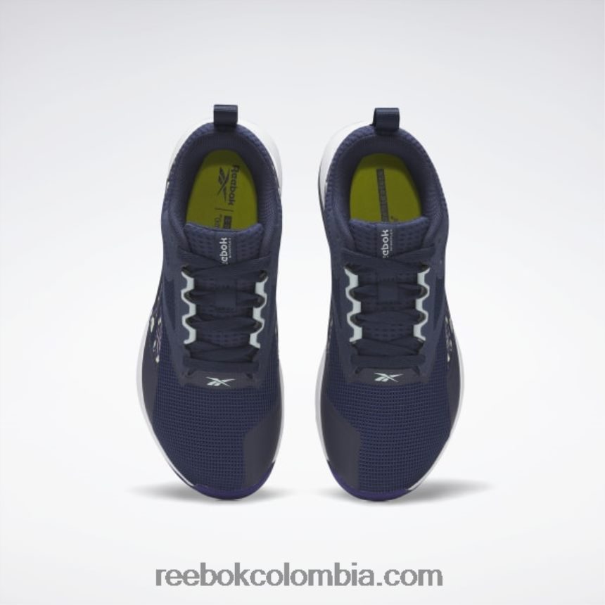 mujer vector azul marino/púrpura negrita/gris costero zapatillas de entrenamiento nanoflex tr 2.0 mujer Reebok D260LP202