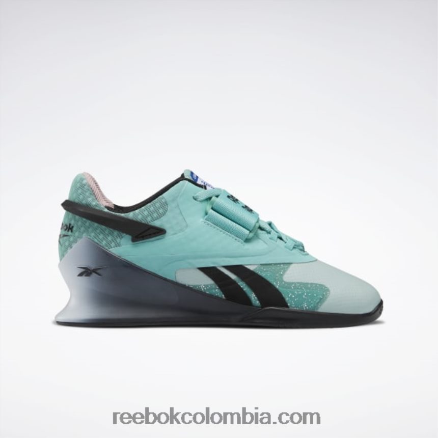 mujer verde azulado semiclásico/gris marino/blanco ftwr zapatos de levantamiento de pesas para mujer legacy lifter ii Reebok D260LP943