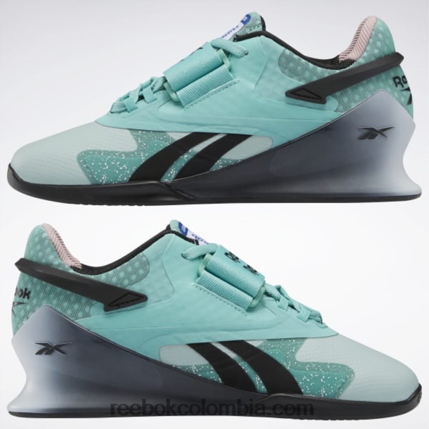 mujer verde azulado semiclásico/gris marino/blanco ftwr zapatos de levantamiento de pesas para mujer legacy lifter ii Reebok D260LP943