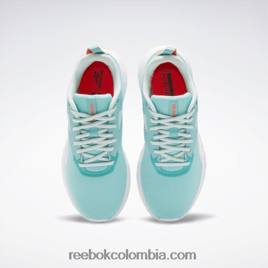 mujer verde azulado semiclásico/niebla/llamarada naranja zapatillas de entrenamiento flexagon force 4 mujer Reebok D260LP398