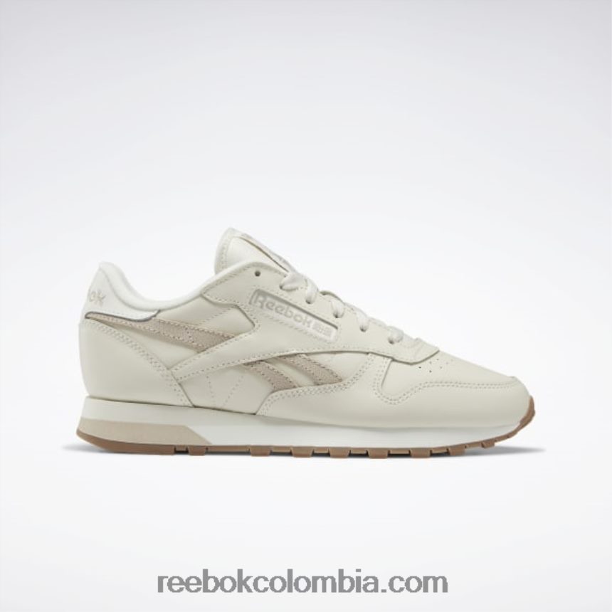 mujer alabastro/beige moderno/tiza zapatos de mujer de cuero clasicos Reebok D260LP116