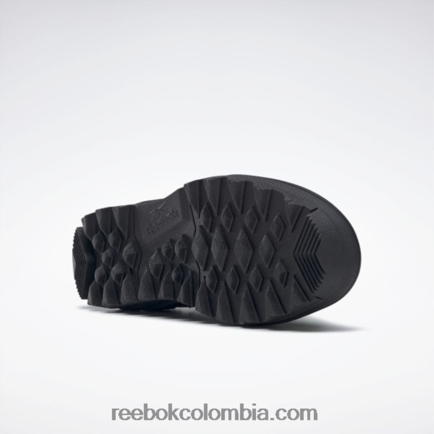 mujer armonía verde/núcleo negro danielle guizio club c zapatos de caña media con tacos Reebok D260LP222